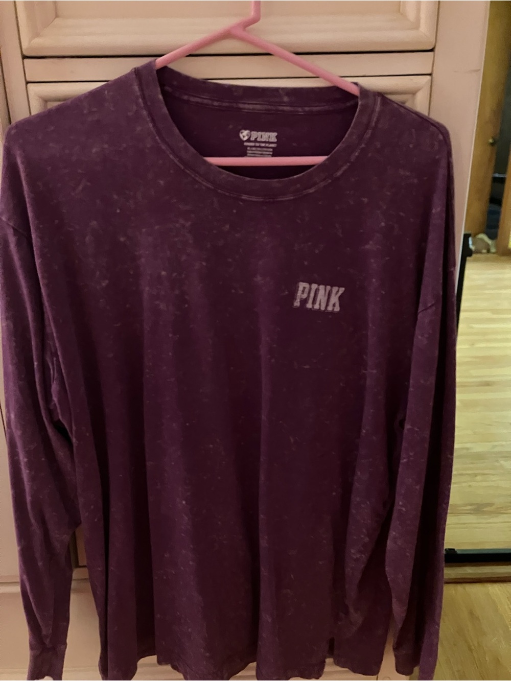 PINK Victoria's Secret  Crewneck long sleeve tea in Plum